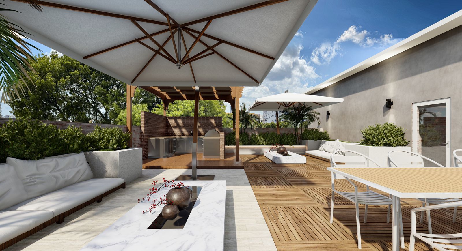 Terraza residencial publicada por HGA Brokers